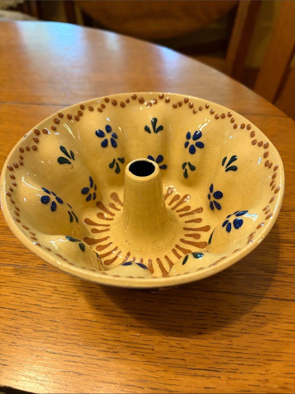 French Alsace Stoneware Pudding Mold
